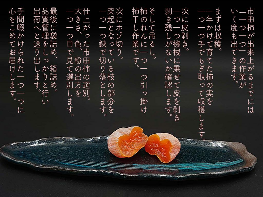 市田柿 自家用 300g パック | COCORO FARM VILLAGE