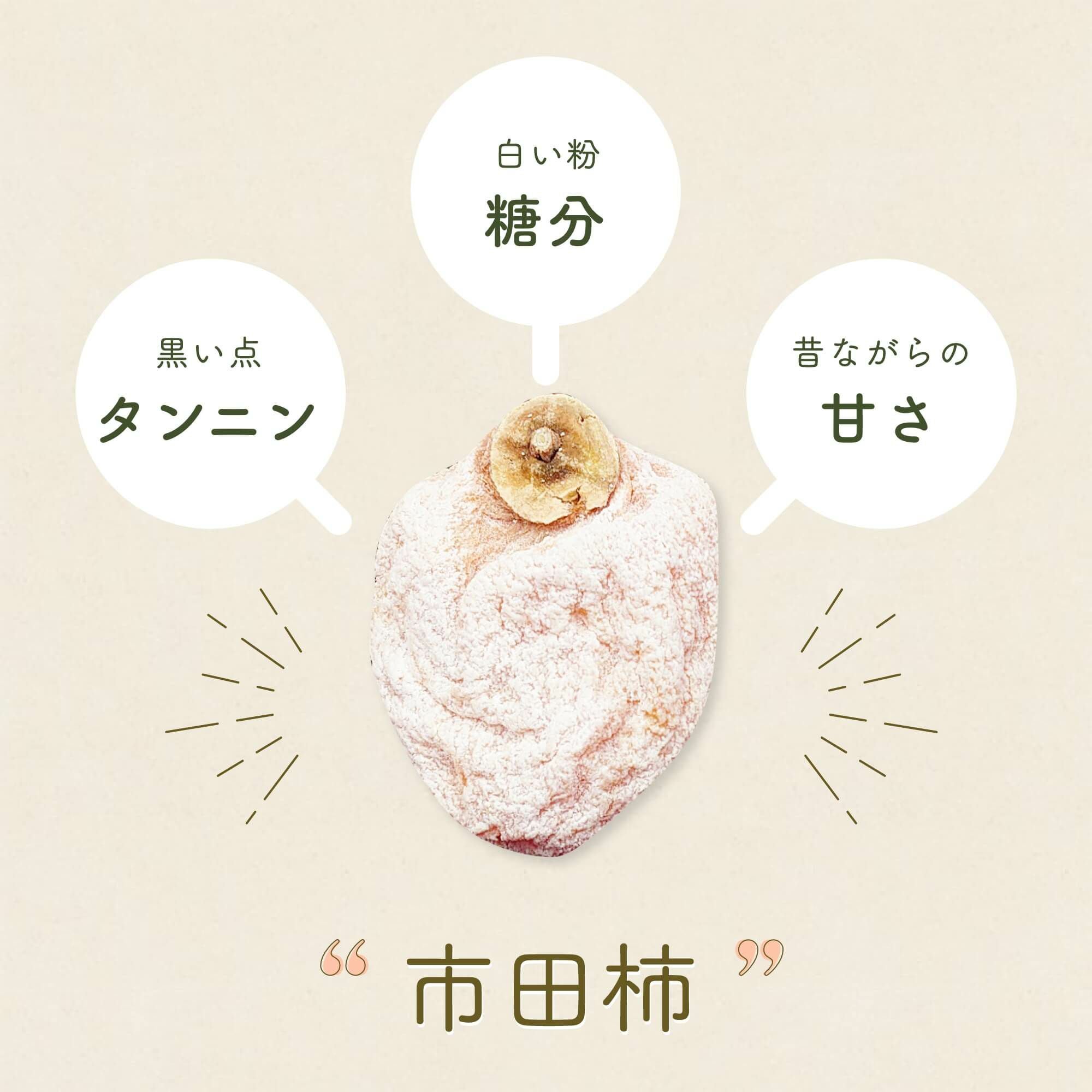 市田柿 自家用 300g パック | COCORO FARM VILLAGE