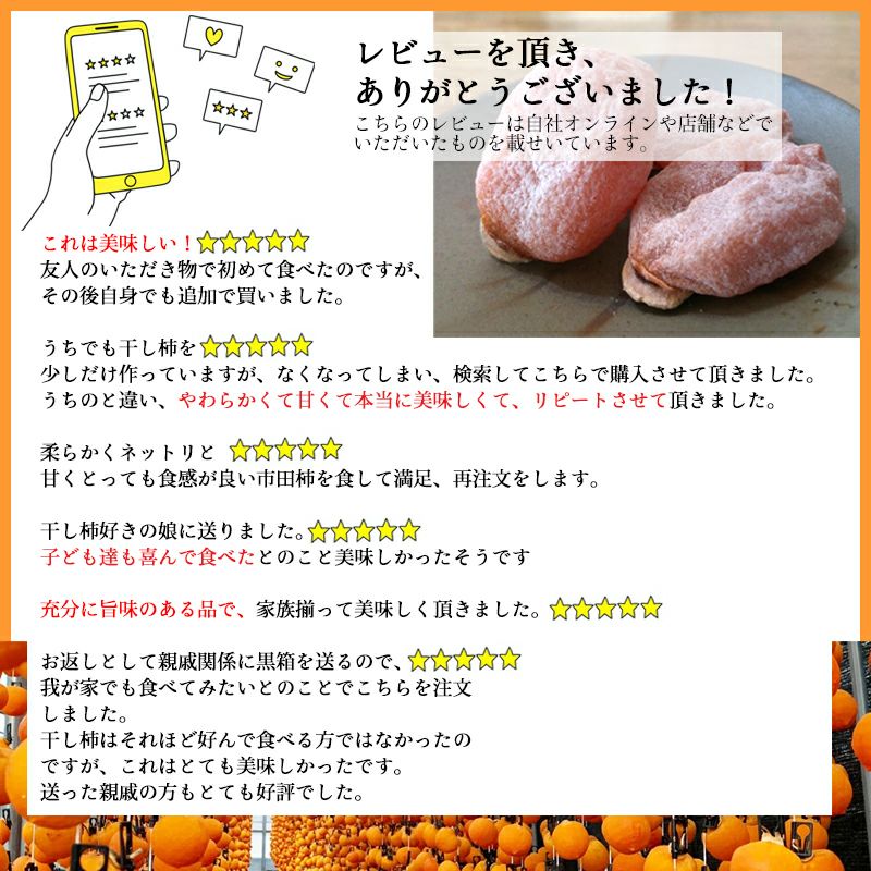 美晴子 長野県産市田柿パック30パック入 市田柿 自家用 300g パック | COCORO FARM VILLAGE