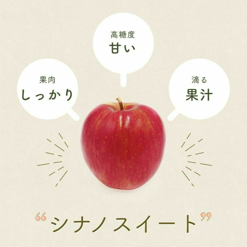 長野県産 りんご シナノスイート 特秀 3キロ 5キロ | COCORO FARM VILLAGE